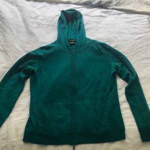 Zip-Up Cashmere Sweatshirt